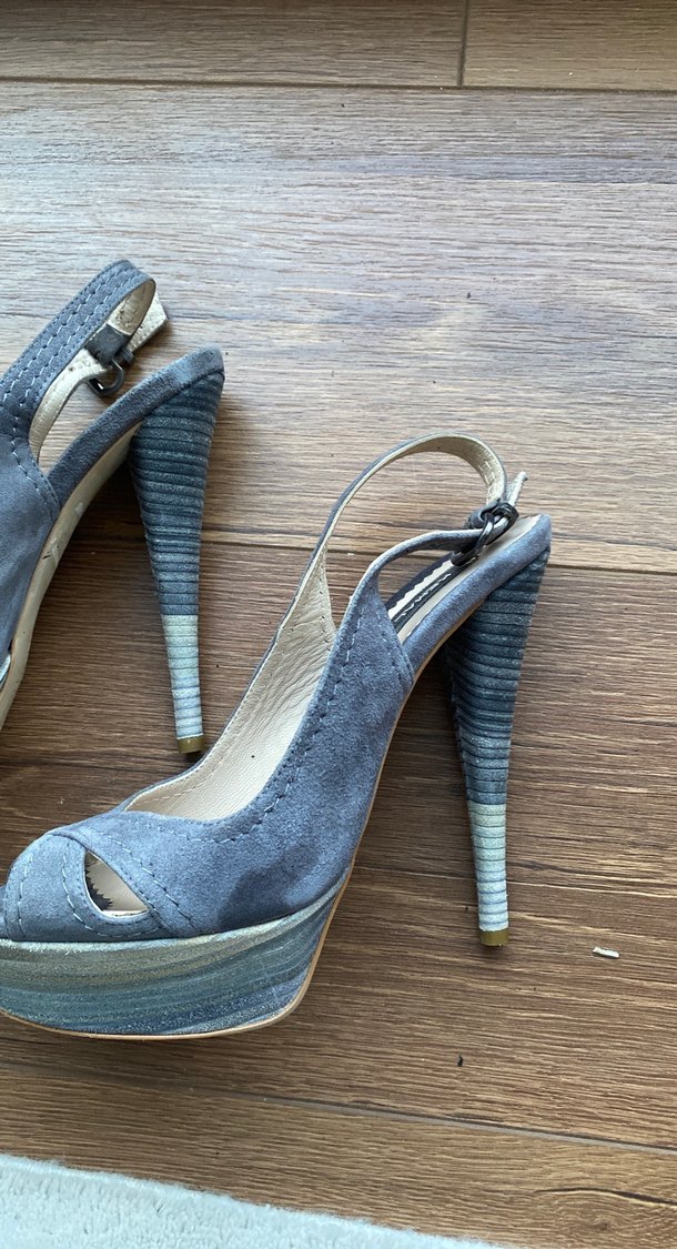 KEMAL TANCA Süet Platform Topuklu Kadın Ayakkabı - Görsel 4