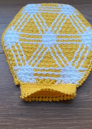 Nakışlı Sarı Renkli banyo lifi - Görsel 2