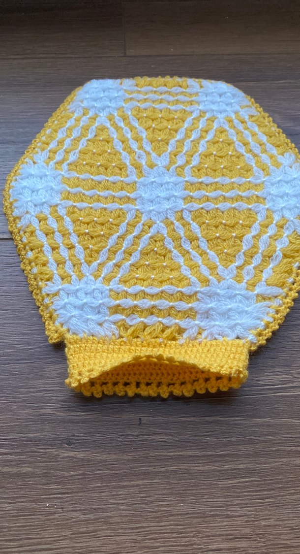 Nakışlı Sarı Renkli banyo lifi - Görsel 2