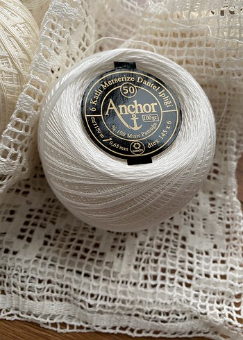 Anchor Beyaz El İşi İpi - Görsel 7