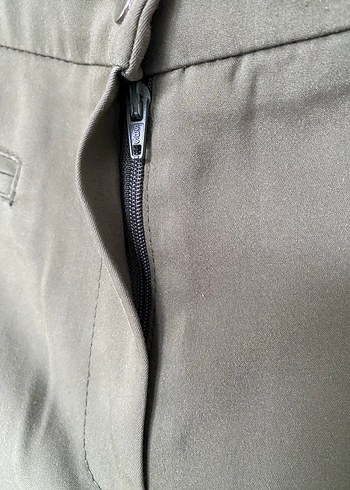 Kadın Haki Kumaş Pantolon - Görsel 5