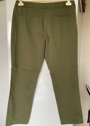Kadın Haki Kumaş Pantolon - Görsel 2