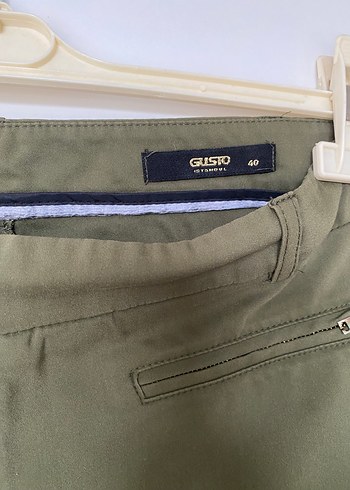 Kadın Haki Kumaş Pantolon - Görsel 3