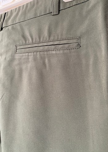 Kadın Haki Kumaş Pantolon - Görsel 6