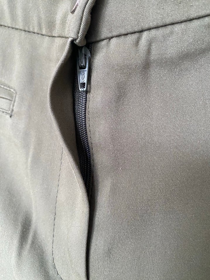 Kadın Haki Kumaş Pantolon - Görsel 5