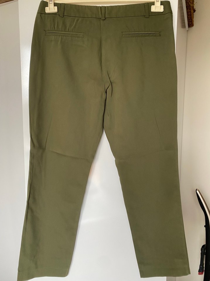 Kadın Haki Kumaş Pantolon - Görsel 2