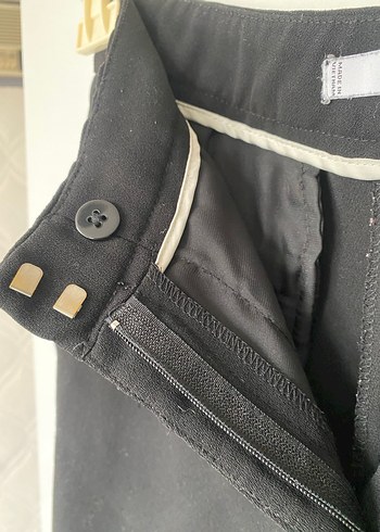 Kadın Siyah Mango Kumaş Pantolon - Görsel 11