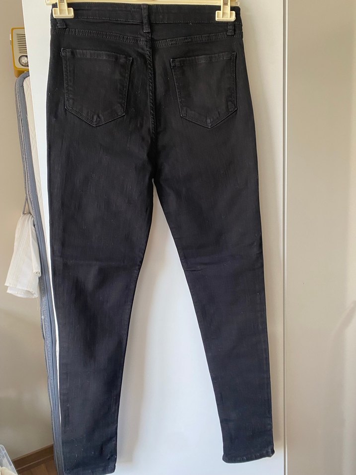 Kadın Siyah Mango Kumaş Pantolon - Görsel 3