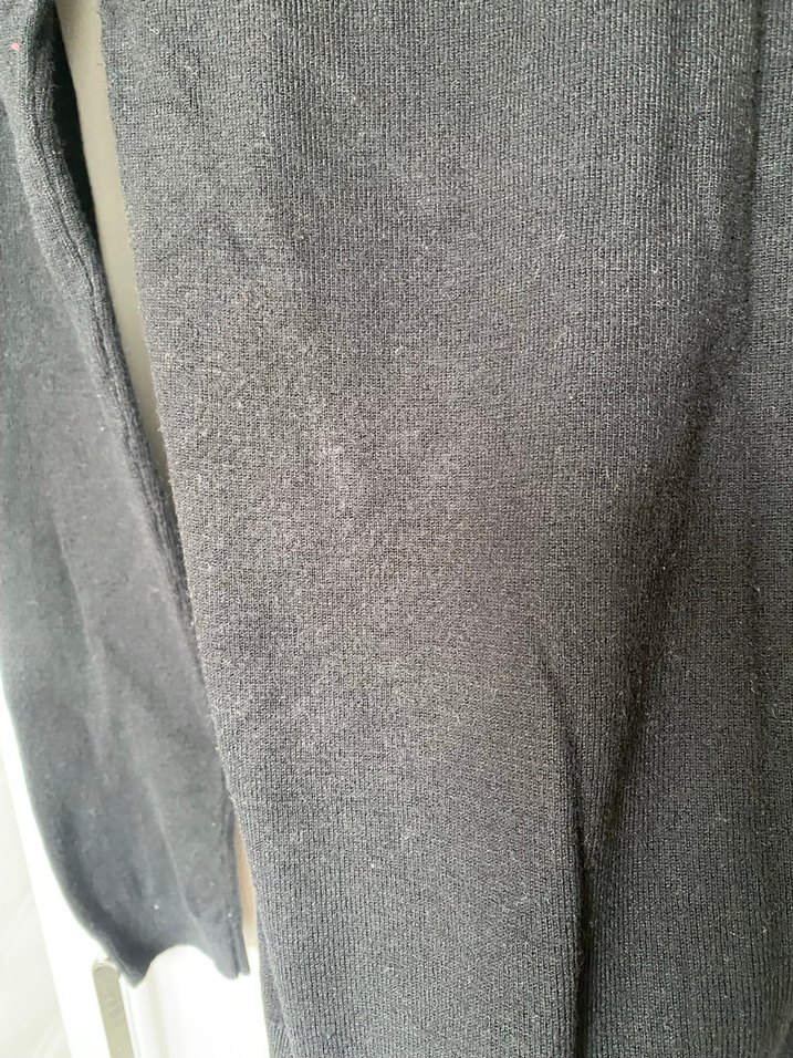 Lacivert Düğmeli V Yaka Kadın Hırka - Görsel 4