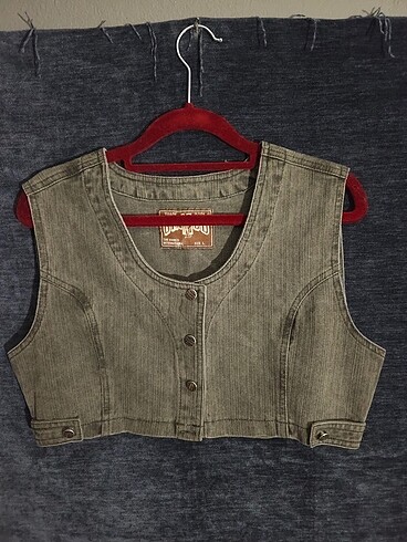Y2k kot crop yelek