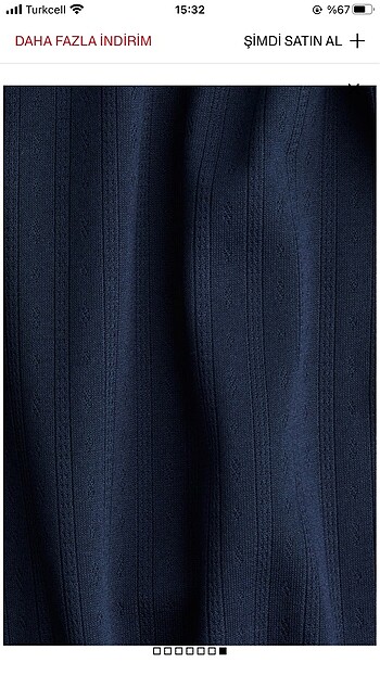 H&M Delik desenli jarse pantolon