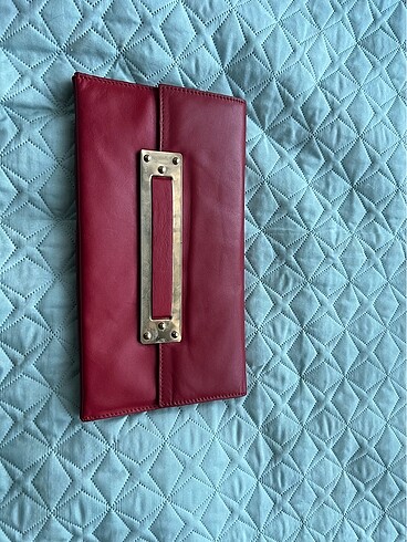 Hotiç Hotiç deri kırmızı clutch