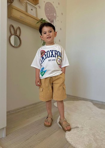 Erkek Çocuk Loose Fit Baskılı Tişört
