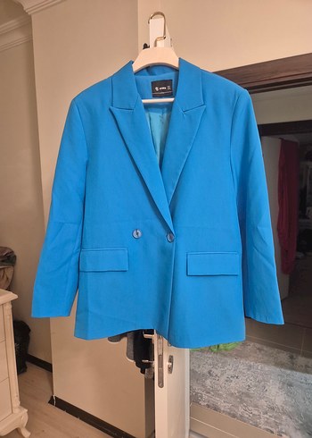 Mavi Kadın Düğmeli Blazer - Görsel 2