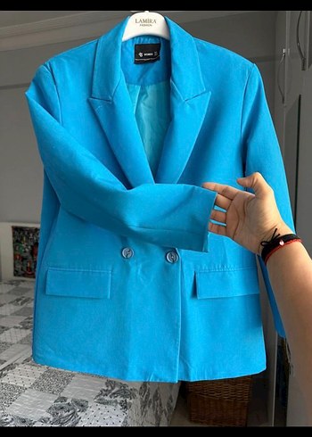 Mavi Kadın Düğmeli Blazer - Görsel 5