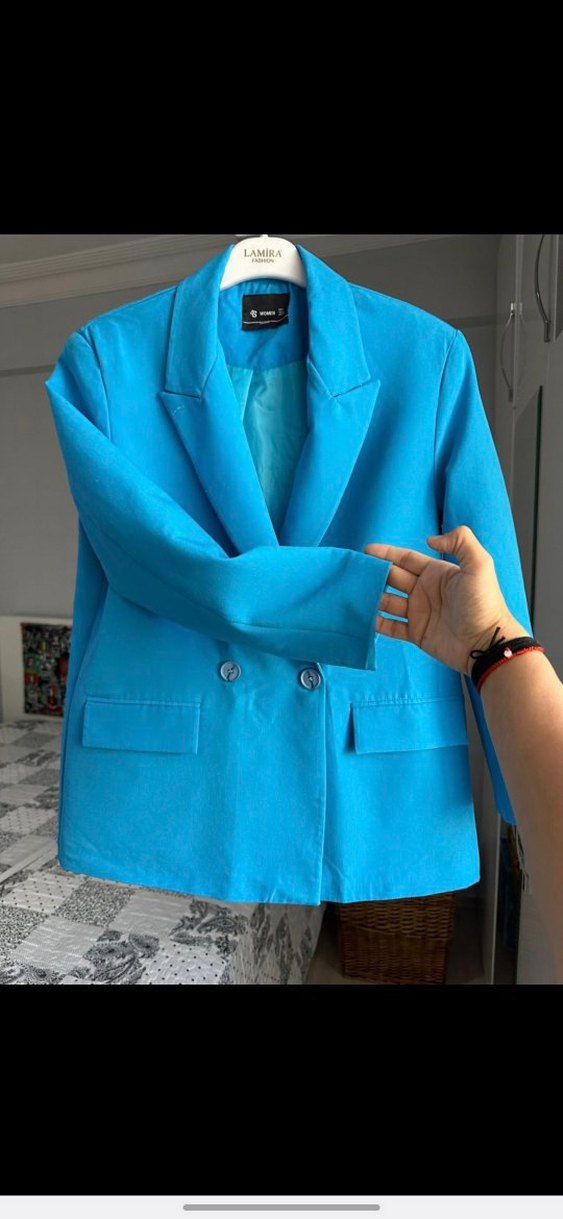 Mavi Kadın Düğmeli Blazer - Görsel 5