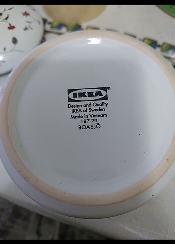 Beden Ikea kapaklı porselen kapaklı kab