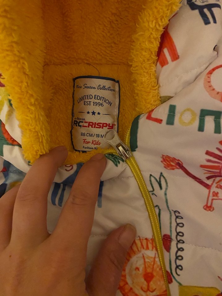 Renkli Baskılı Bebek Tulumu Fermuarlı - Görsel 5