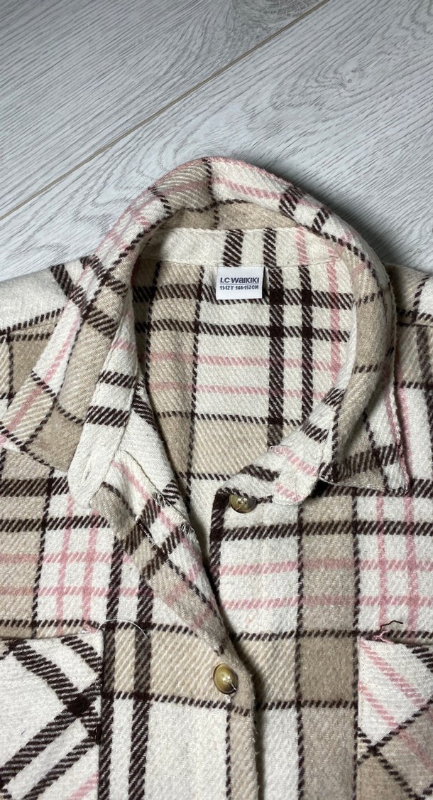 Düğmeli Uzun Kollu Ekose çocuk Gömlek - Görsel 2