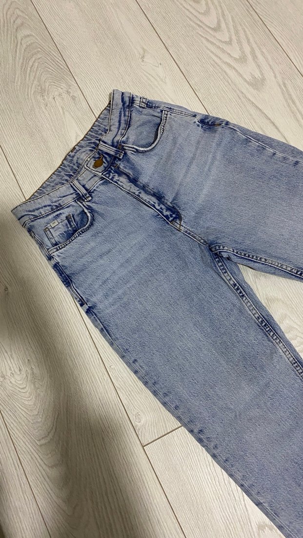 Gri Kadın Midi Kot Pantolon - Görsel 2