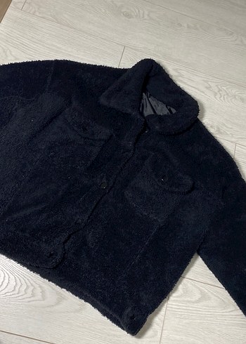 Düğmeli Gri Kadın Polar Ceket - Görsel 2