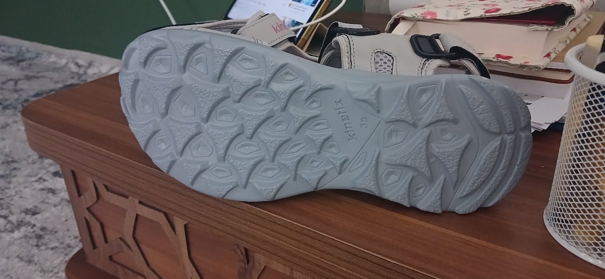 Kinetix Kadın Beyaz Cırt Cırtlı Dolgu Topuklu Sandalet - Görsel 3