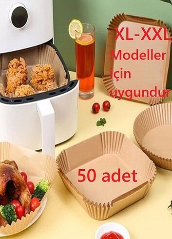 XL XXL Airfryer pişirme kağıdı 50 Adet