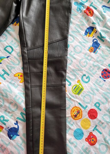 Kadın Siyah Deri Pantolon - Görsel 7