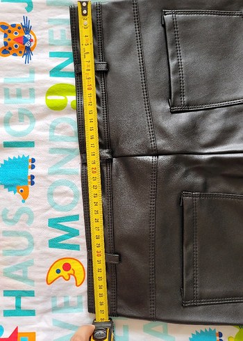 Kadın Siyah Deri Pantolon - Görsel 5