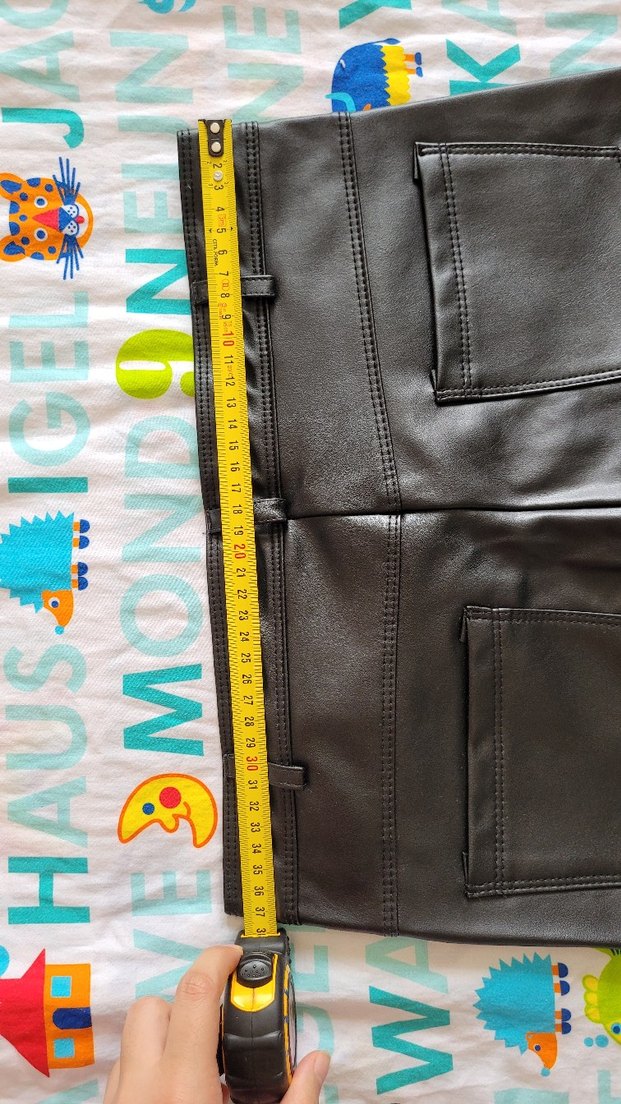 Kadın Siyah Deri Pantolon - Görsel 5