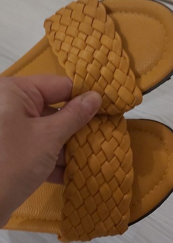 Çok Renkli Gri Bantlı Sandalet - Görsel 7