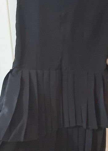 Siyah Piliseli Midi Etek - Görsel 2