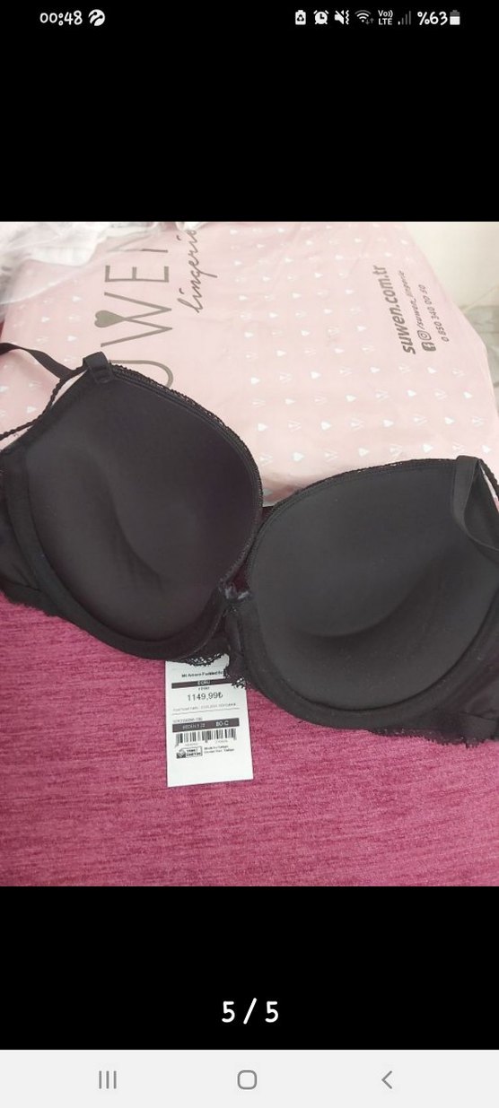 Siyah Desenli Gotik Midi Sütyen - Görsel 4