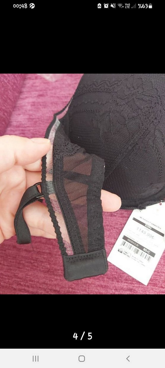 Siyah Desenli Gotik Midi Sütyen - Görsel 3