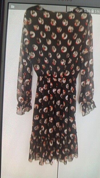 Şifon elbise - Görsel 4