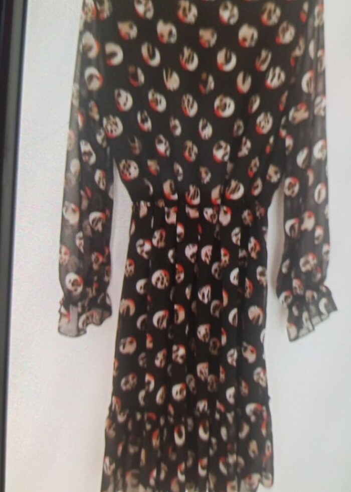 Şifon elbise - Görsel 4