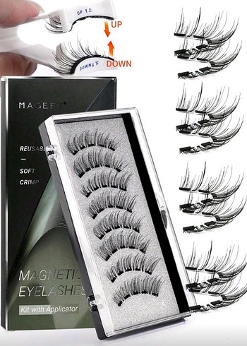 Manyetik Siyah Takma Kirpik Seti - Görsel 3