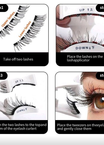 Manyetik Siyah Takma Kirpik Seti - Görsel 2