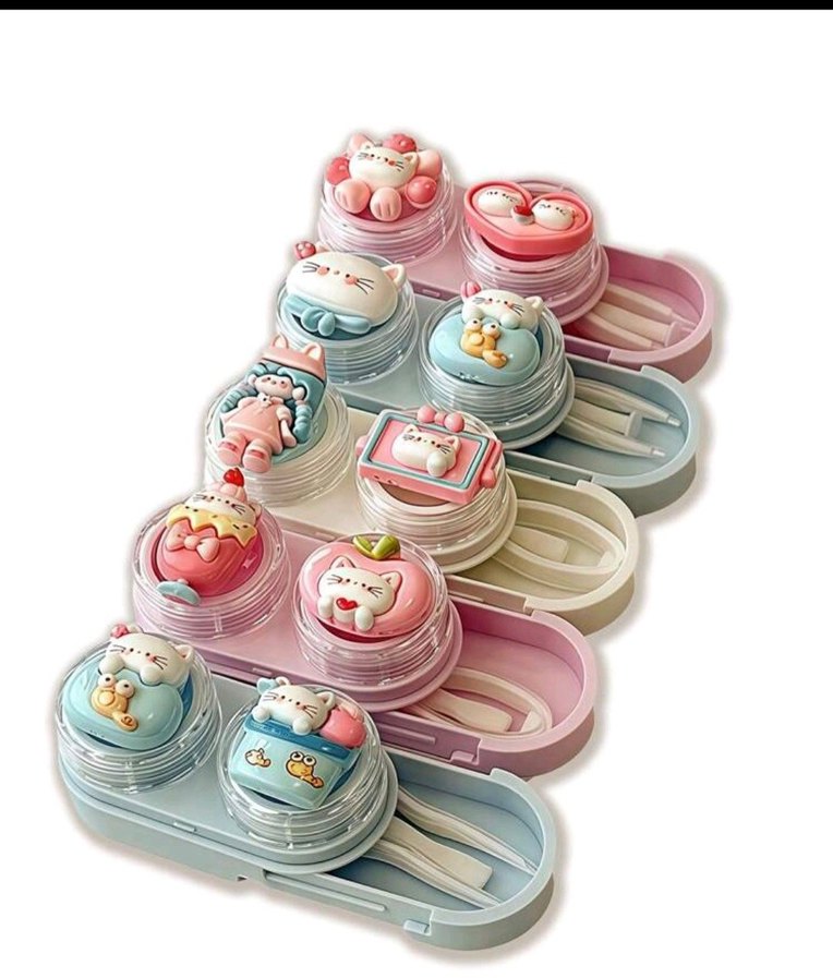 Renkli Pastel Kedi Aksesuar Seti - Görsel 2