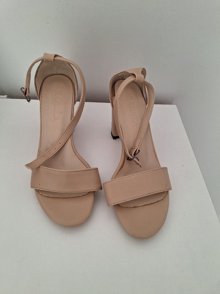 Bej Kadın Topuklu Sandalet - Görsel 2