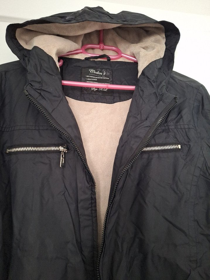 Kapüşonlu Siyah Fermuarlı Kadın Ceket - Görsel 4