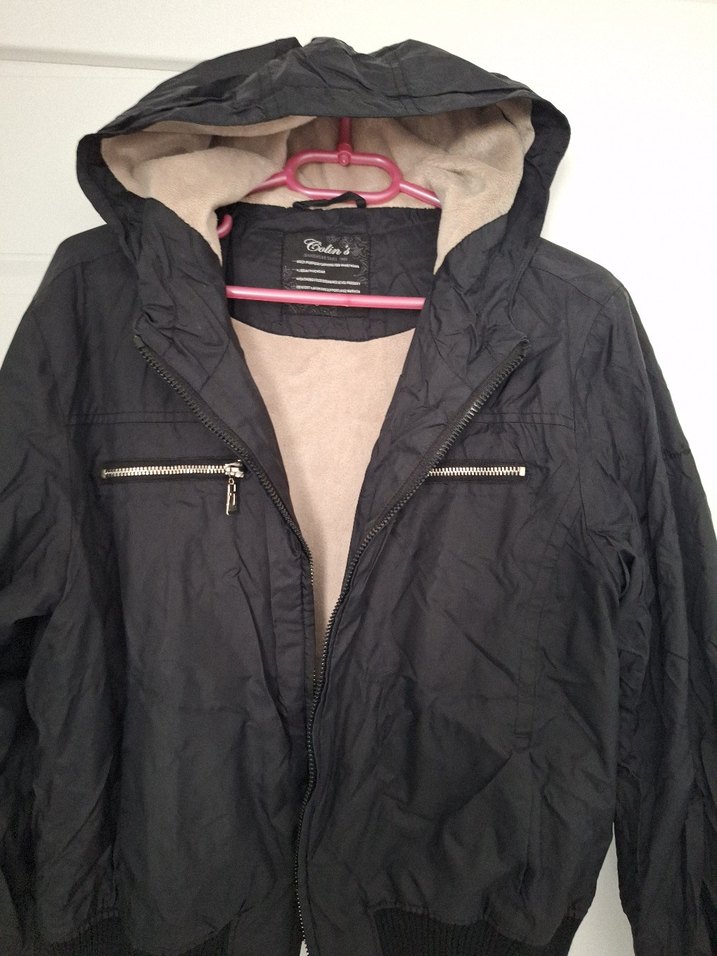 Kapüşonlu Siyah Fermuarlı Kadın Ceket - Görsel 2