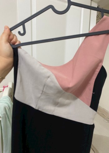 Siyah Drapeli Uzun Abiye Elbise - Görsel 4