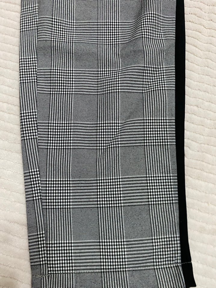 Gri Ekose Pilili Kadın Kumaş Pantolon - Görsel 3