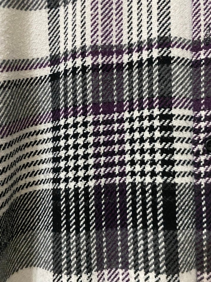 Mor Ekose Desenli Erkek Gömlek - Görsel 3