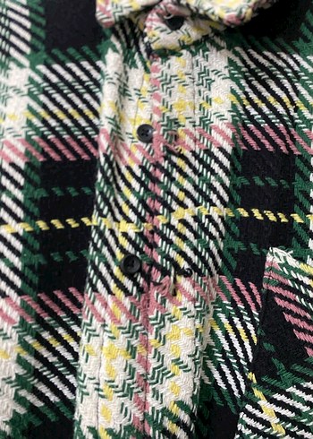 Düğmeli Çok Renkli Erkek Gömlek - Görsel 2