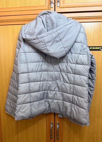 Gri Kadın Midi Kışlık Ceket - Görsel 3