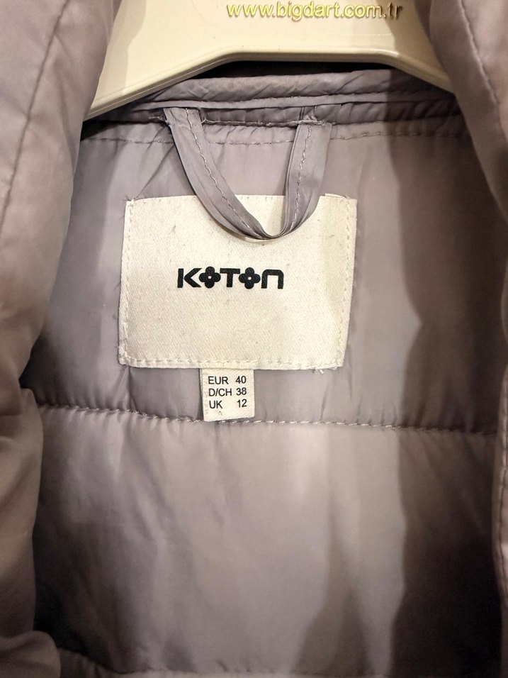 Gri Kadın Midi Kışlık Ceket - Görsel 2