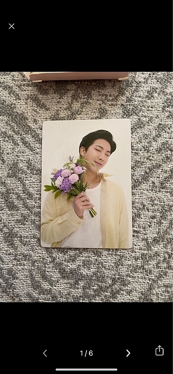 BTS Rm membership özel fotokart