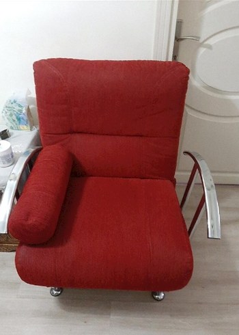 Parlak Kırmızı Modern Kanepe